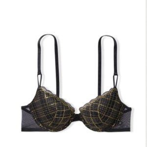 Victoria's Secret Sexy Tee Lightly-Lined Demi Bra 36C Black